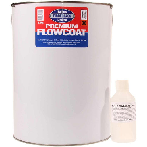 Baileys Black Flowcoat/Topcoat w/ Hardener 5 0kg: Heavy Duty Metal Surface Pr Baileys - Dynamic Drive