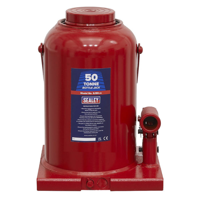 Sealey Bottle Jack 50tonne SJ50 Sealey  - Dynamic Drive