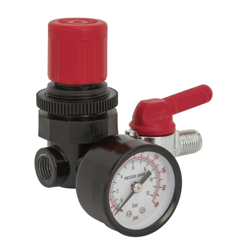 Sealey Air Regulator 1/4"BSP Female 1/4"BSP Male SA5/RG/14 Sealey - Dynamic Drive