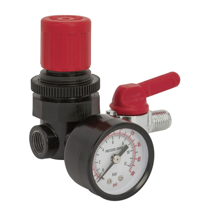 Sealey Air Regulator 1/4"BSP Female 1/4"BSP Male SA5/RG/14 Sealey - Dynamic Drive