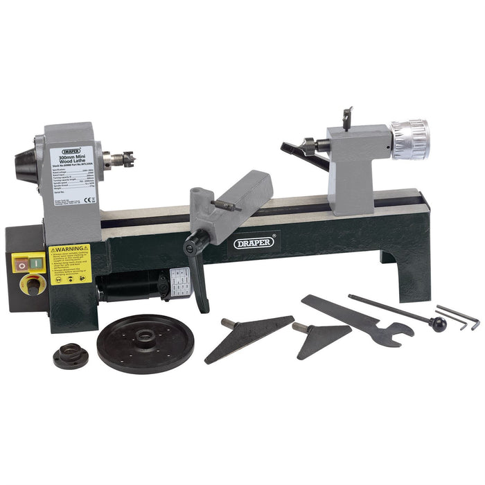 Draper Variable Speed Mini Wood Lathe, 250W 60988 Draper - Dynamic Drive
