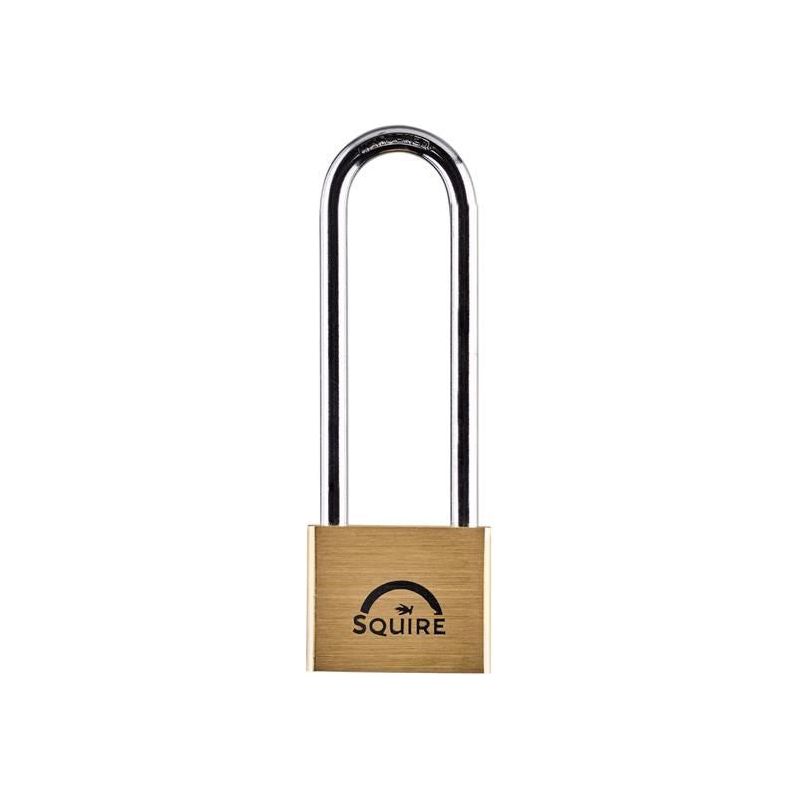 Squire LN44 Lion Brass Padlock 4-Pin 40mm - 100mm Long Shackle Squire - Dynamic Drive