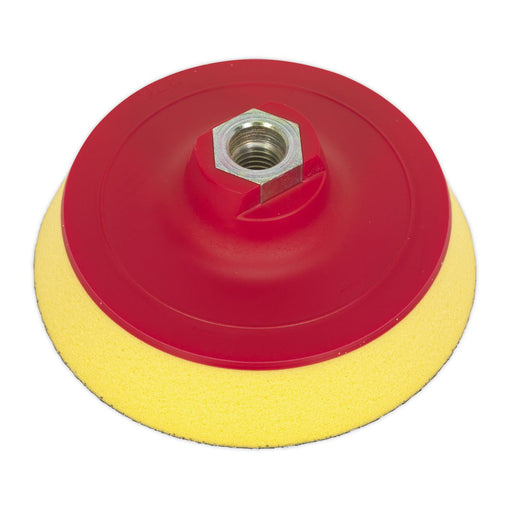 Sealey Hook-and-Loop Ultra-Soft Backing Pad120mm M14 x 2mm PTCBPV3S Sealey - Dynamic Drive