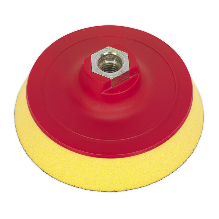 Sealey Hook-and-Loop Ultra-Soft Backing Pad120mm M14 x 2mm PTCBPV3S Sealey - Dynamic Drive