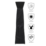 Dellonda Water-Resistant Tower Patio Heater Cover - Black Dellonda  - Dynamic Drive