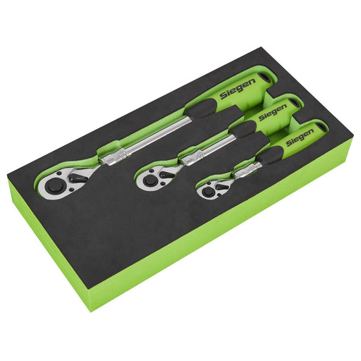 Siegen Siegen Extendable Ratchet Wrench Set 3pc S01285 Siegen - Dynamic Drive