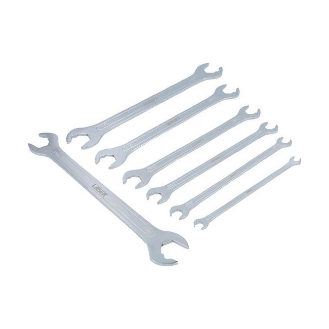 Laser Ultra Thin Ratcheting Action Spanner Set 7pc 8521 Laser - Dynamic Drive