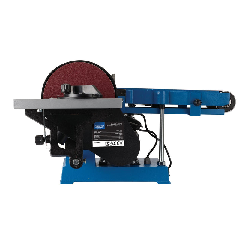 Draper 230V Belt and Disc Sander with Tool Stand, 150mm, 750W 98423 Draper - Dynamic Drive