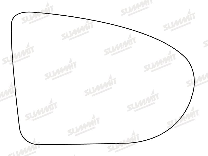 Summit Stick-On Standard Mirror Glass fits Nissan Qashqai 08 on RHS Summit - Dynamic Drive