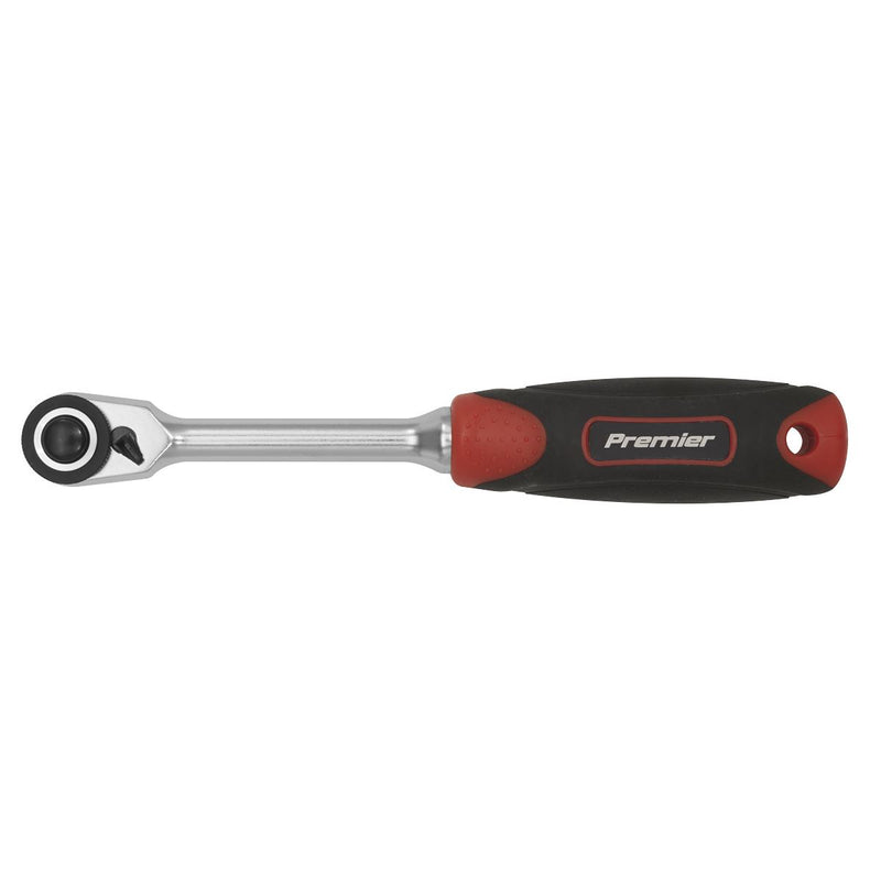 Sealey Compact Head Ratchet Wrench 1/4"Sq Drive Platinum Series AK8987 Sealey - Dynamic Drive