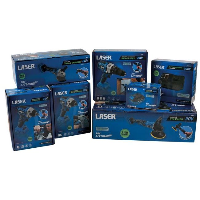 Laser Battery Charger 230V Mains 4 amp with Euro 2 Pin Plug 8009 Laser - Dynamic Drive