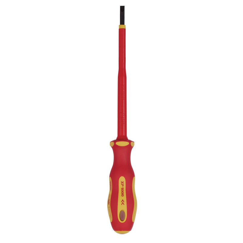 Draper XP1000 VDE Plain Slot Screwdriver, 3.5 x 100mm 64413 Draper - Dynamic Drive