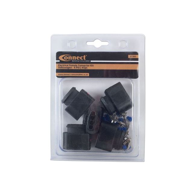 Connect for VW Electrical Female Connector 2.8mm 4 Pin Kit 45pc 37383 Tool Connection - Dynamic Drive