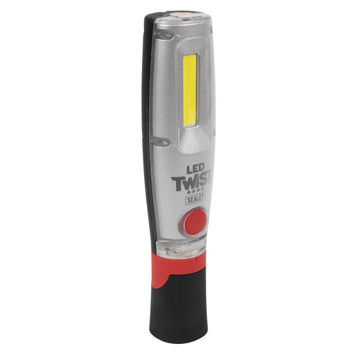 Sealey LED Twist Rechargeable Inspection Light 16W COB & 1W SMD LED2001 Sealey - Dynamic Drive