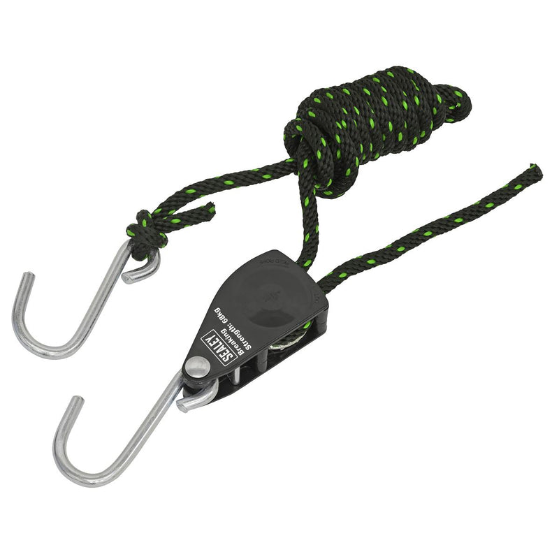 Sealey Parts Hanger/Tie Down Ratchet with S-Shaped Hooks 2m - Pack of 2 VS0114 Sealey - Dynamic Drive