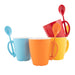 Gimex Colour Line Mug With Spoon Rainbow 390ml 4 Pieces Gimex - Dynamic Drive