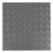 Sealey Vinyl Floor Tile Peel & Stick Backing-Silver Treadplate Pk16 FT1S Sealey  - Dynamic Drive