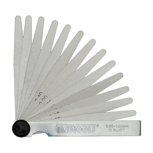 Teng Tools Feeler Gauge 0,05-1,0mm 100mm 13 Blades Teng Tools - Dynamic Drive