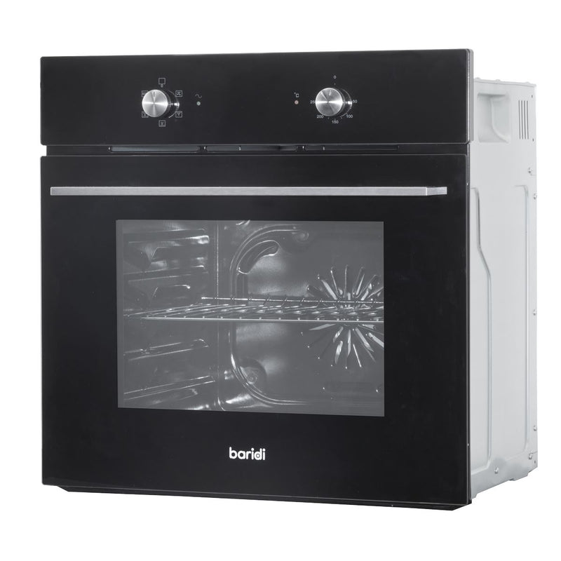 Baridi Integrated Fan-Assisted Electric Oven 60cm 55L Capacity - Black Baridi - Dynamic Drive