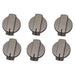 Cooker Knob Set (6) Matt Nick For Caprice And Aspire SSPA0901MNK UK Camping And Leisure - Dynamic Drive