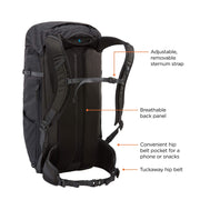 Thule AllTrail X 25L hiking backpack - Obsidian Thule - Dynamic Drive