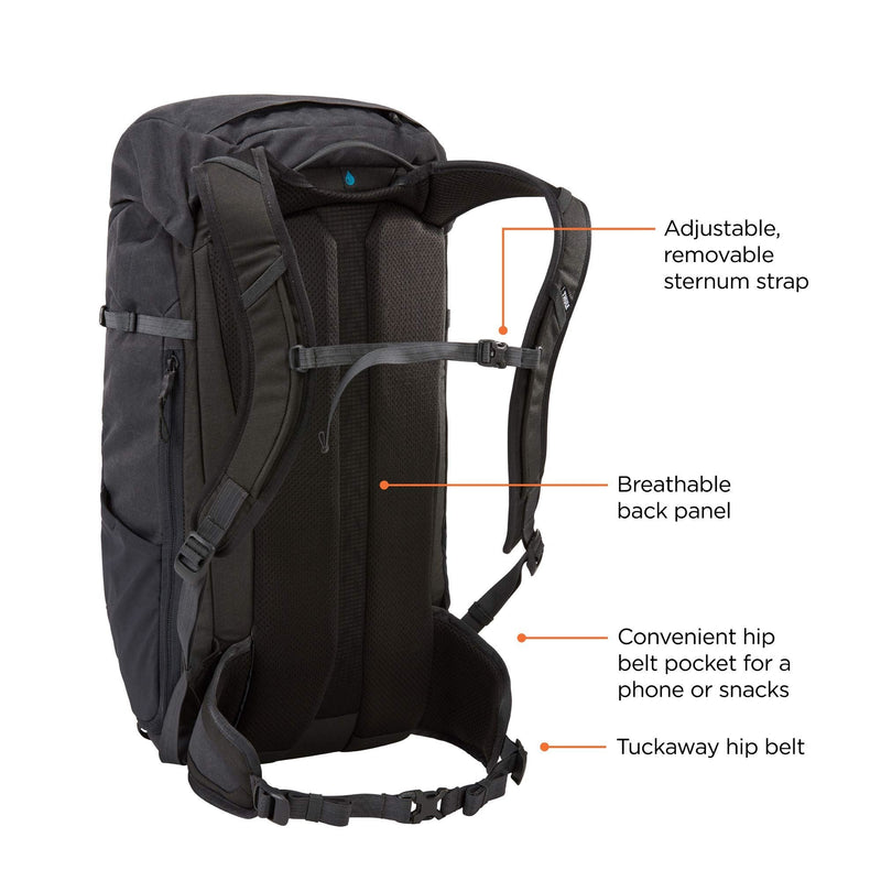 Thule AllTrail X 25L hiking backpack - Obsidian Thule - Dynamic Drive