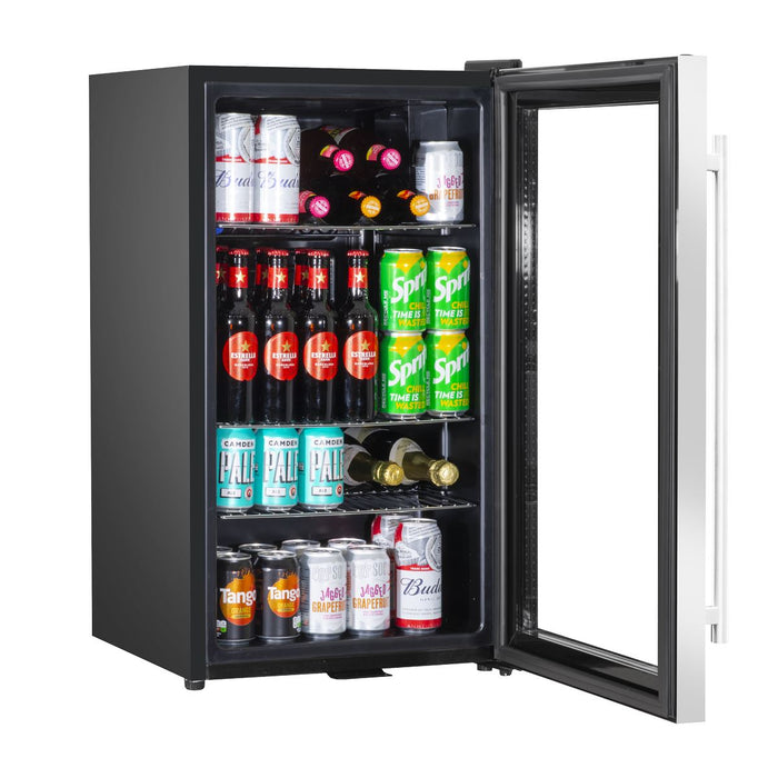 Baridi 85L Wine, Beer & Drinks Fridge with Thermostat - Stainless Steel Baridi  - Dynamic Drive