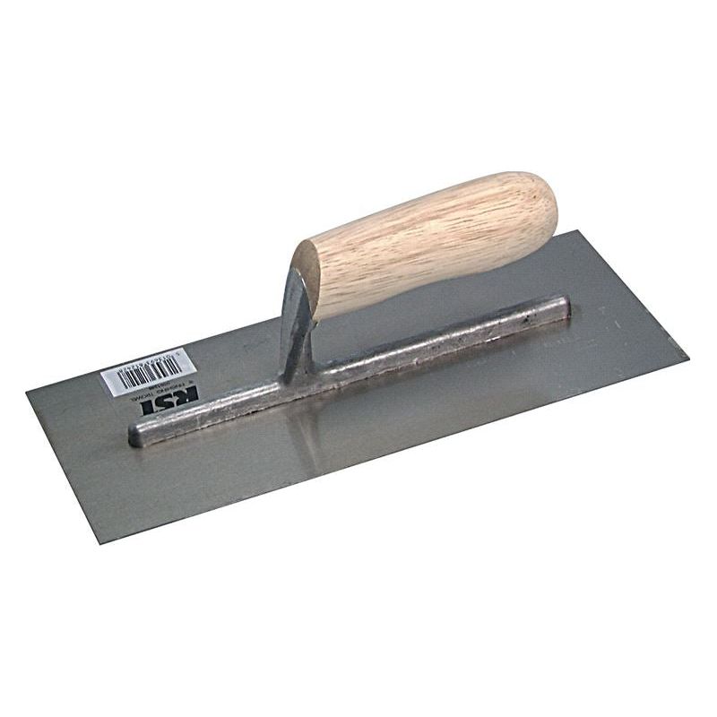 R.S.T. Plasterer's Finishing Trowel Grade B Banana Wooden Handle 11 x 4.1/2in R.S.T. - Dynamic Drive