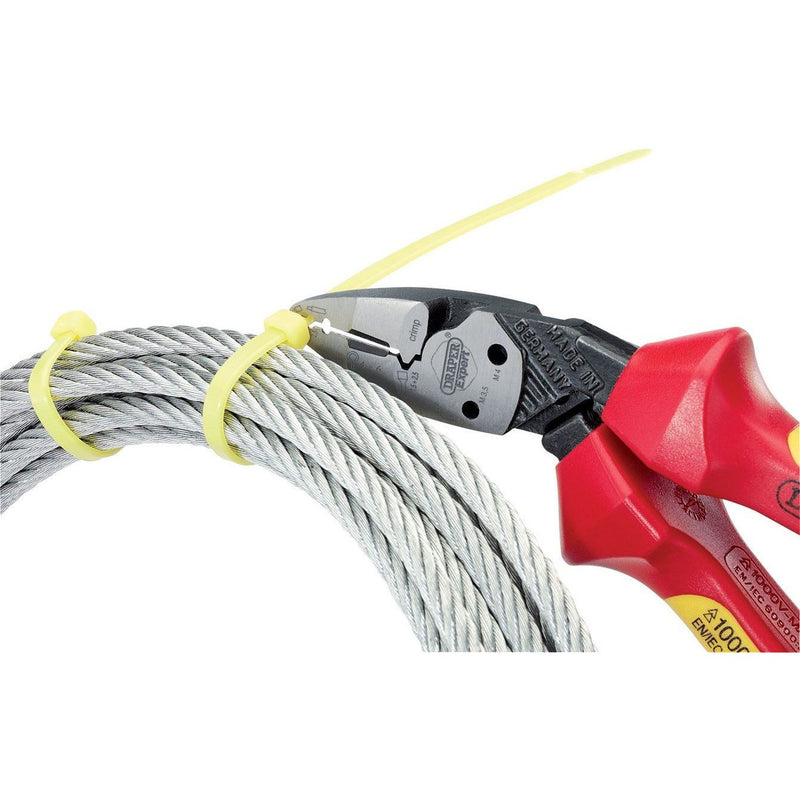 Draper Ergo Plus Fully Insulated VDE Pliers, 185mm 26482 Draper - Dynamic Drive