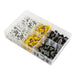 Sealey Numberplate Screw Assortment 4.8mm x 18mm 195pc - Plastic Enclosed Head Sealey - Dynamic Drive