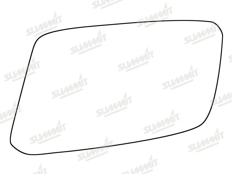 Summit Stick-On Standard Mirror Glass fits Volvo 440 460 LHS Summit - Dynamic Drive
