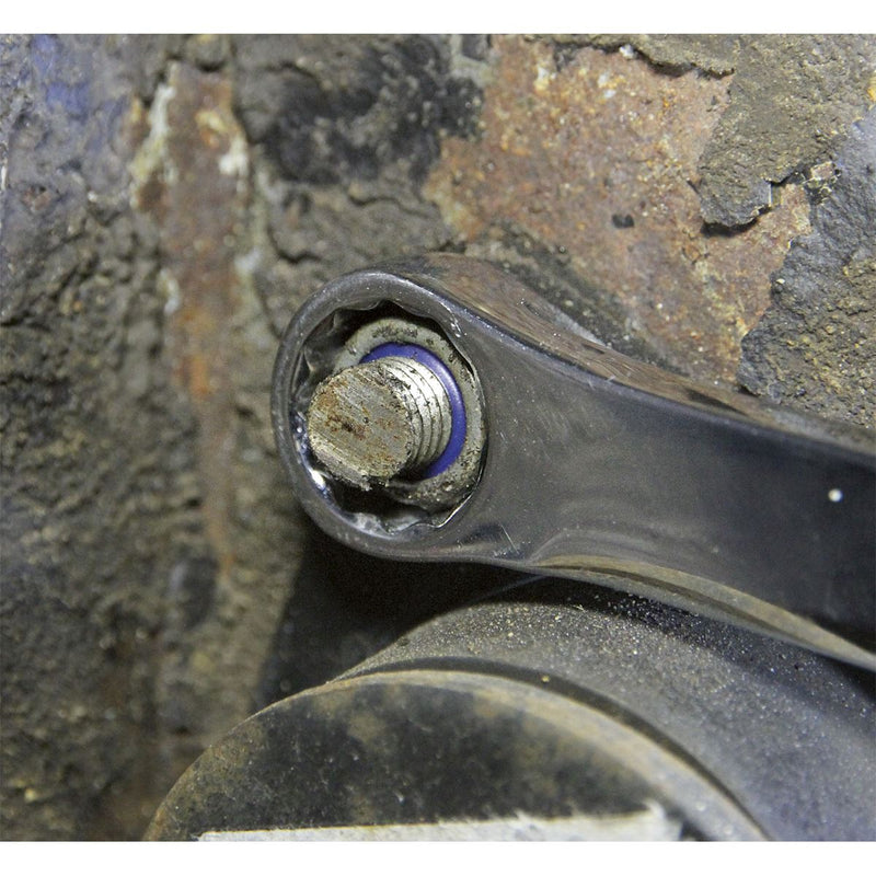 Sealey Double Ring Ratchet/Fixed Spanner Set 7pc Extra-Long Metric AK6319 Sealey - Dynamic Drive