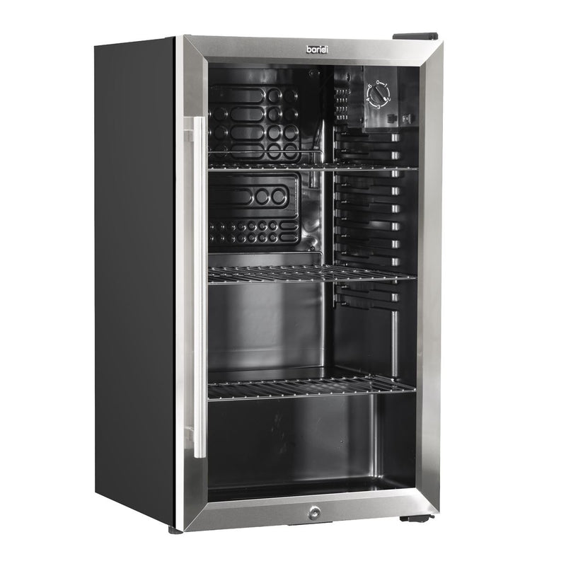 Baridi 85L Wine, Beer & Drinks Fridge with Thermostat - Stainless Steel Baridi  - Dynamic Drive