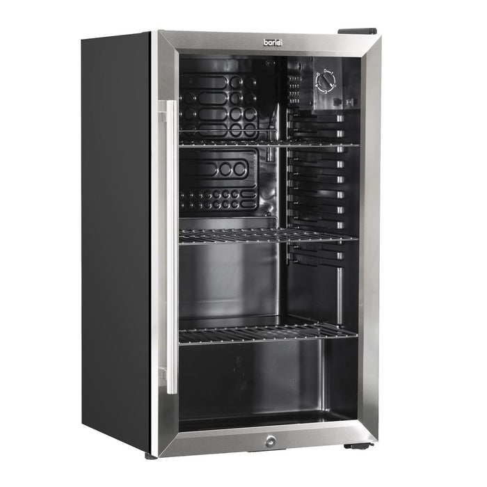 Baridi 85L Wine, Beer & Drinks Fridge with Thermostat - Stainless Steel Baridi  - Dynamic Drive