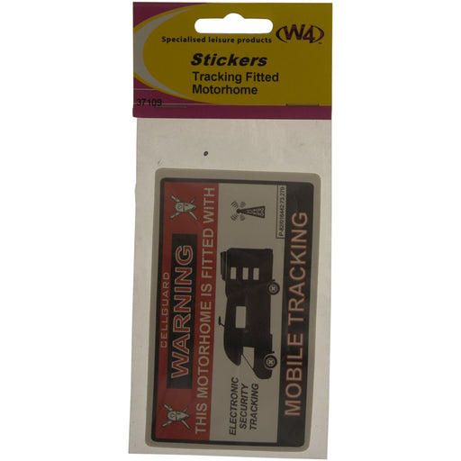 W4 Motorhome Tracking Fitted Sticker 37109 W4 - Dynamic Drive