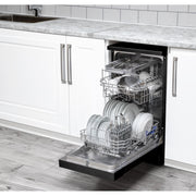 Baridi Slimline Freestanding Dishwasher 45cm Wide 10 Place Settings - Black Baridi - Dynamic Drive