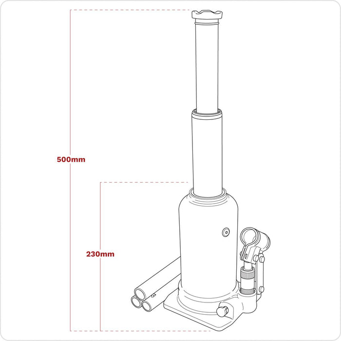 Viking Viking Telescopic Bottle Jack 5 Tonne PTBJ5S Viking - Dynamic Drive