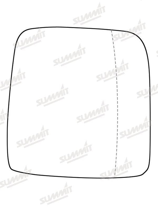 Summit Stick-On Commercial Mirror Glass fits Renault Trafic 16 On RHS Summit - Dynamic Drive