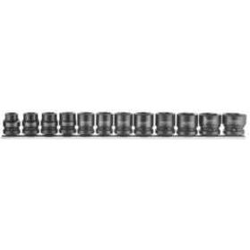 Teng Tools 1/2" Stubby Impact Socket Clip Rail Set DIN 12 Pieces Teng Tools - Dynamic Drive
