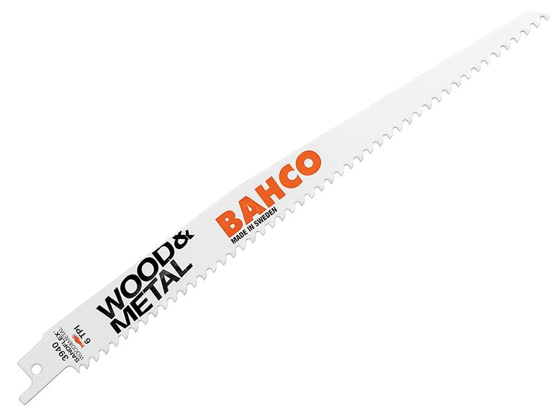 Bahco Wood & Metal Bi-Metal Reciprocating Blade 228mm 6 TPI (Pack 5) Bahco - Dynamic Drive