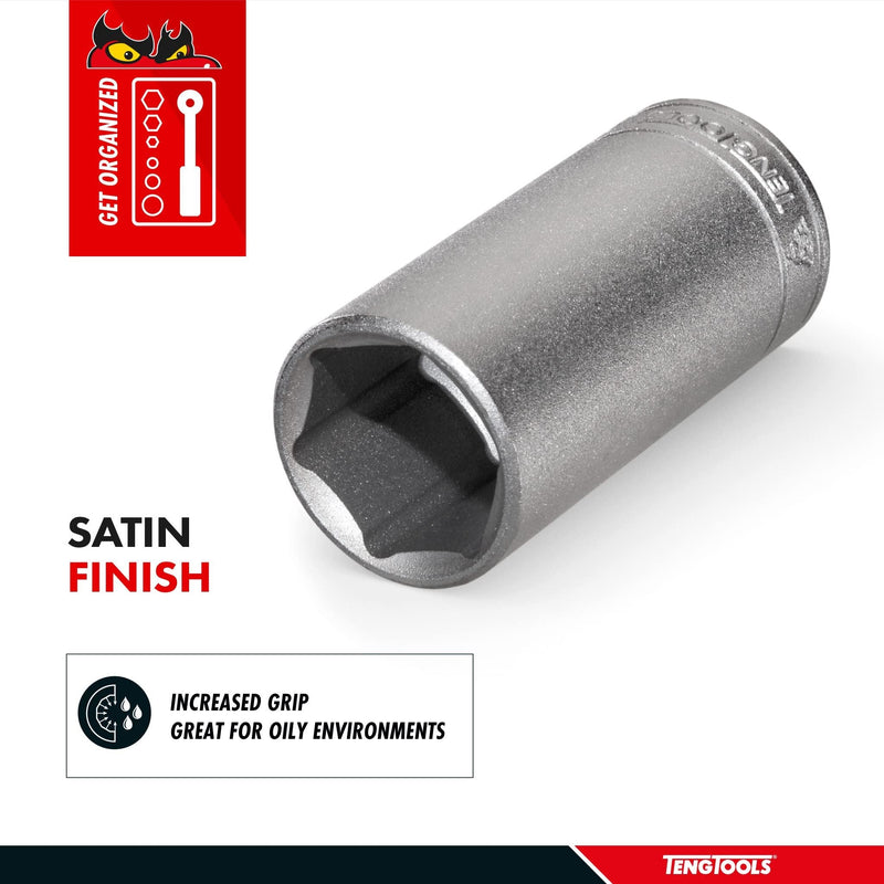 Teng Tools 1/2" Deep Socket 6 pt Metric 18mm Teng Tools - Dynamic Drive