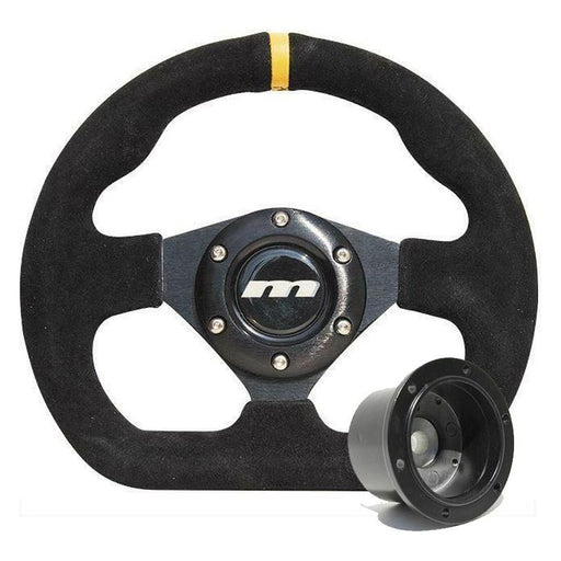250mm Black Moulded Steering Wheel + Boss fits Toyota Carina Starlet Mountney Classic  - Dynamic Drive