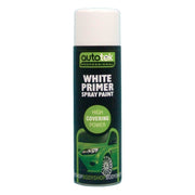 Autotek Professional White Primer 500ml Spray Paint High Coverage Autotek - Dynamic Drive