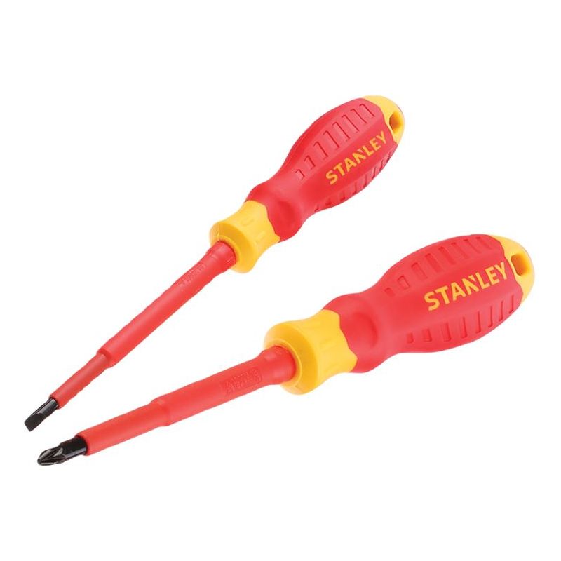 Stanley® Hand Tools FatMax® VDE Insulated Screwdriver Set, 2 Piece STANLEY® Hand Tools - Dynamic Drive