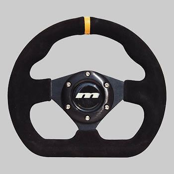 250mm Black Leather Steering Wheel + Boss fits Vauxhall Astra 1991>1995 Mountney Classic  - Dynamic Drive
