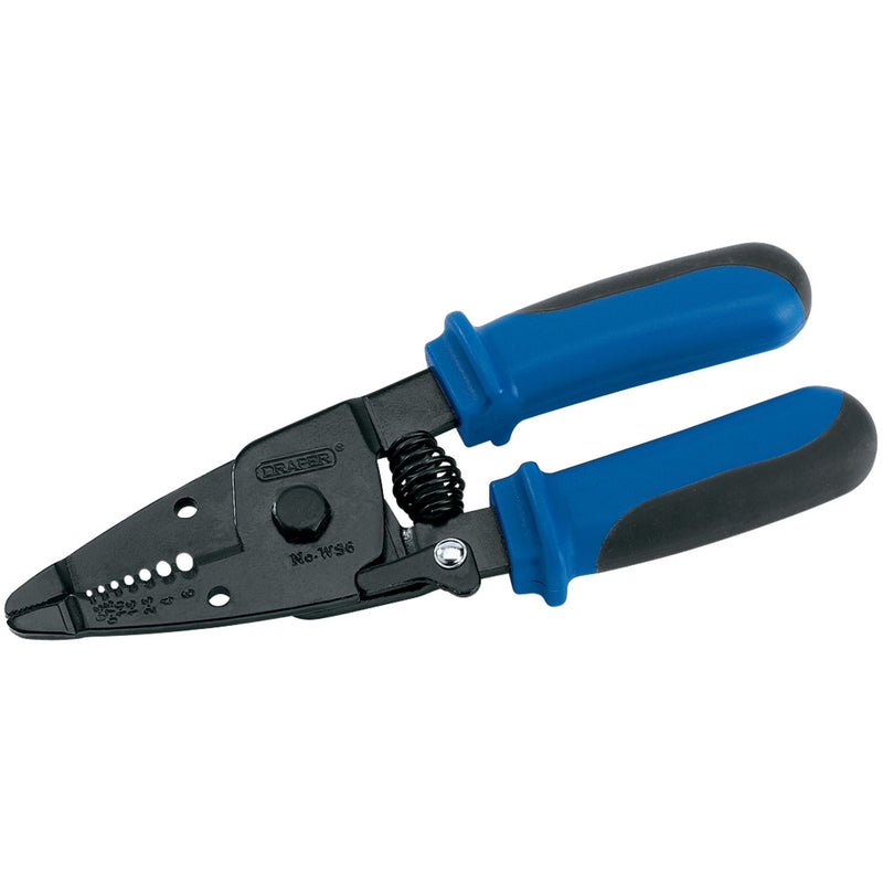 Draper Spring Loaded Wire Stripper, 150mm 19779 Draper - Dynamic Drive