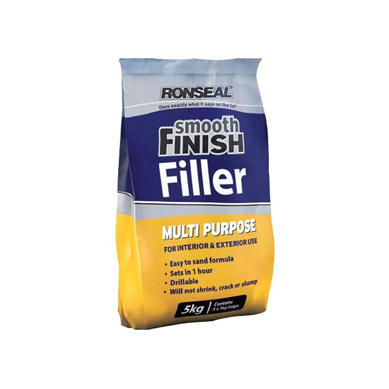 Ronseal Smooth Finish Multipurpose Wall Powder Filler 5kg Ronseal - Dynamic Drive