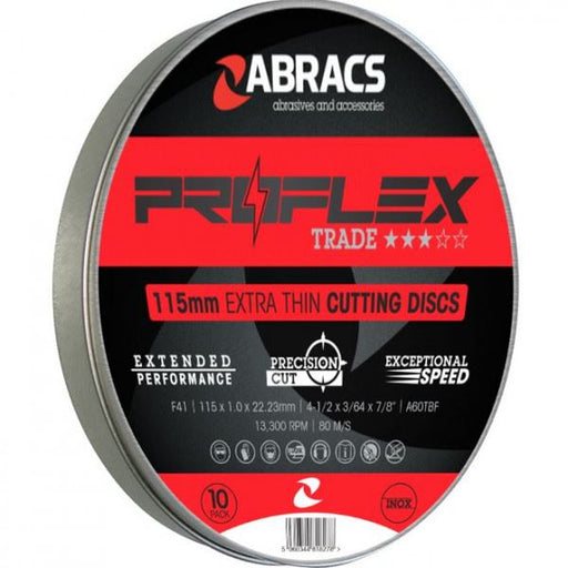 Abracs Proflex Extra Thin Flat Cutting Disc 230 X 1.8 X 22mm 230 X 1.8 X 22mm Van Line - Dynamic Drive