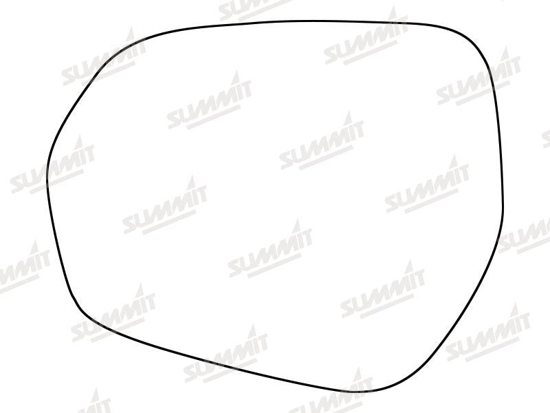 Summit Heated Base Plate With Standard Mirror Glass fits Ford Fiesta 17 on LHS Summit - Dynamic Drive