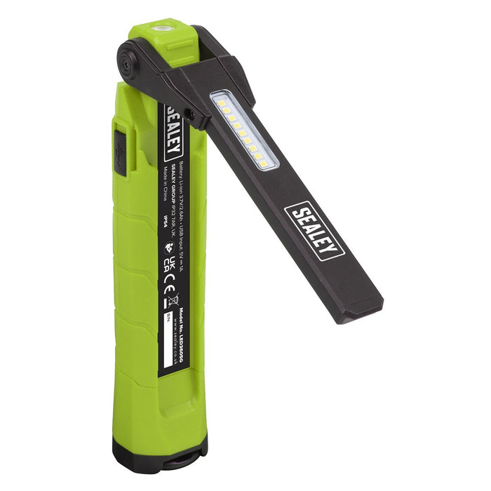 Sealey Rechargeable 360 Inspection Light 10W & 2 x 4W SMD LED - Green LED3605G Sealey - Dynamic Drive